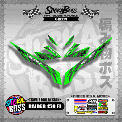 RAIDER 150 FI DECALS ( TRAVIZ MALAYSIAN )【WITH FREEBIES】