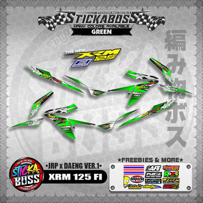 XRM 125 FI Decals - (JRP x DAENG VER.1) [STREET BIKE CONCEPT]【PREMIUM GLOSSY LAMINATED】