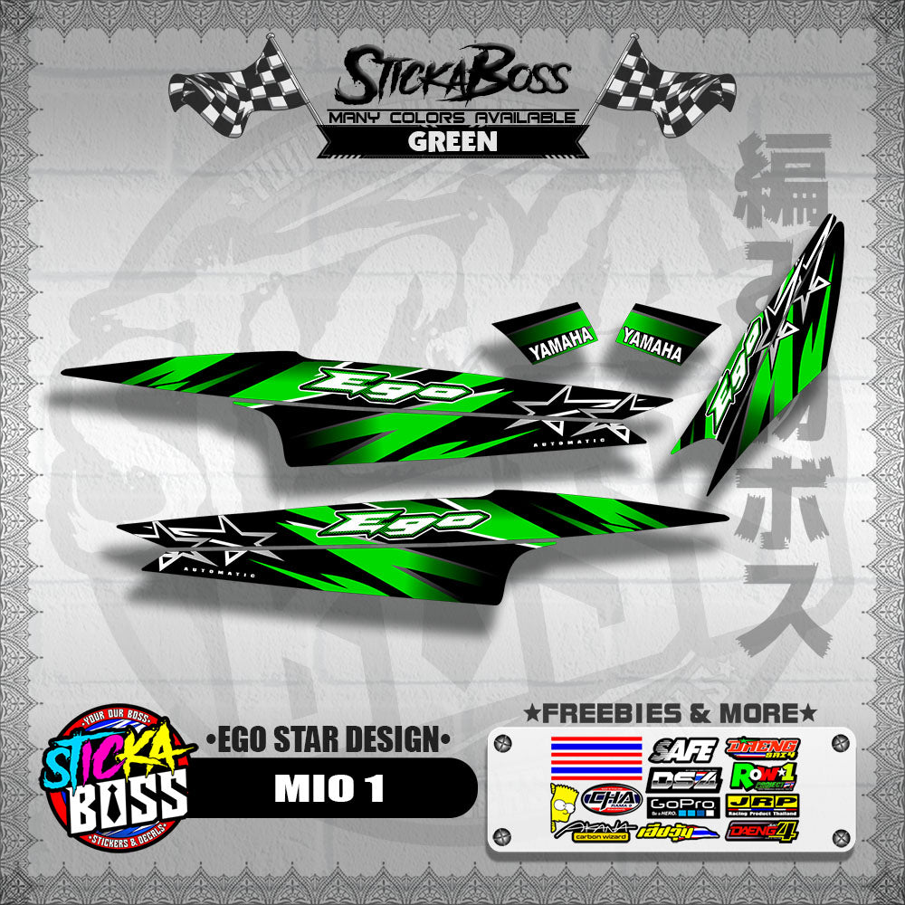 MIO 1 DECALS ( EGO STAR DESIGN )【WITH FREEBIES】