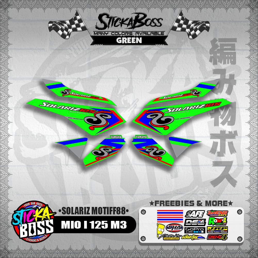 MIO I 125 M3 DECALS ( SOLARIZ MOTIFF88 )【WITH FREEBIES】