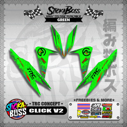 CLICK V2 DECALS ( TRC CONCEPT )【WITH FREEBIES】