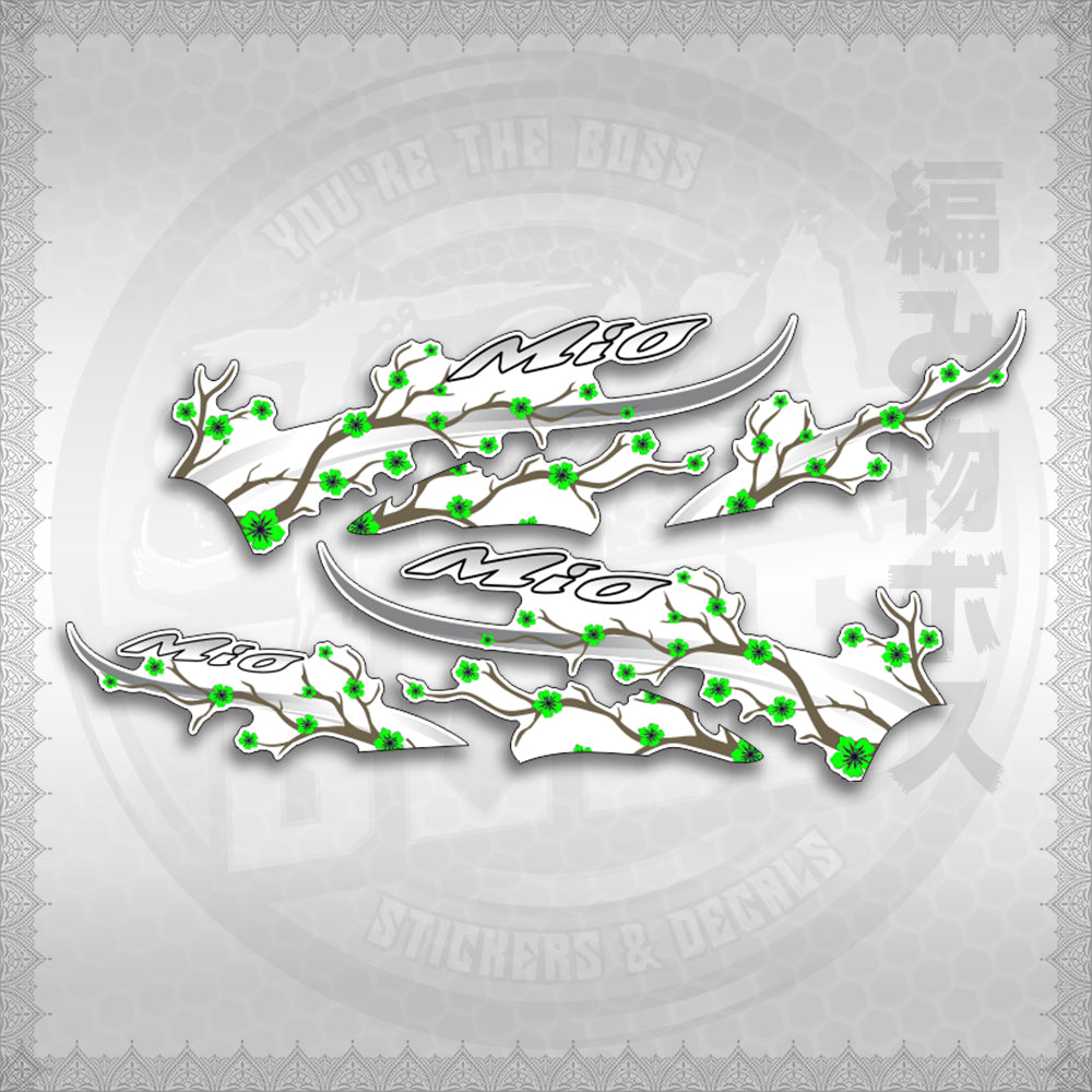 STICKER DECALS for MIO SPORTY FOR WHITE (MSPSAXFL) By STICKABOSS (SOFIE LAMINATED WATERPROOF)