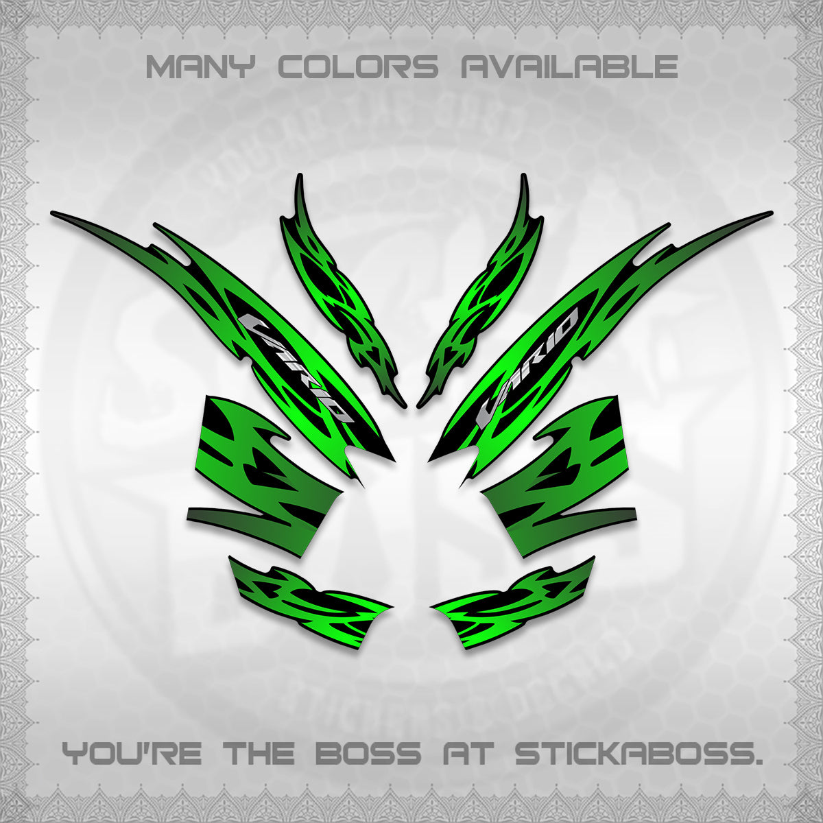 CLICK 125 V2 INDO STRIPING DECALS (2026 NUSANTARA MOTIF) STICKER DECALS By STICKABOSS