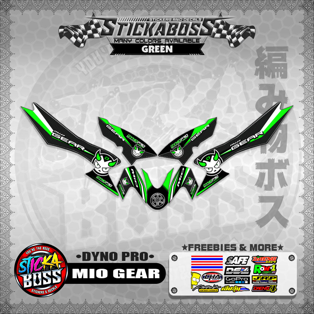 MIO GEAR STICKER DECALS ( DYNO PRO)【WITH FREEBIES】