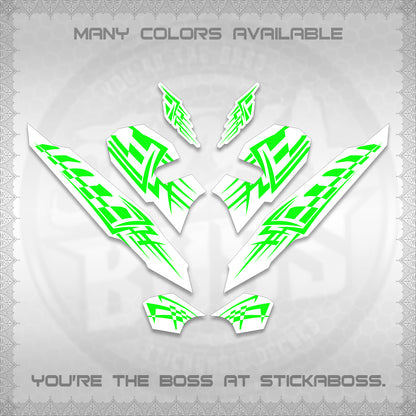 CLICK 125 V3 VARIO INDO-MALAY FOR WHITE DECALS (2026 TRIBAL LINES DESIGN) STICKER DECALS By STICKABOSS