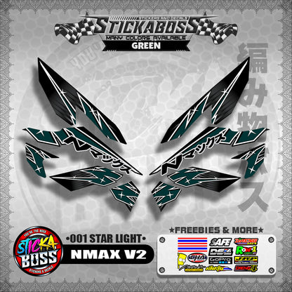 NMAX V2 STICKER DECALS ( 001 STAR LIGHT )【WITH FREEBIES】