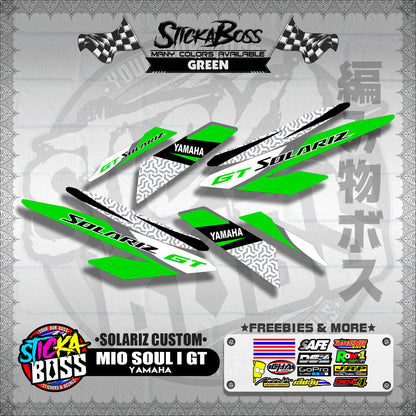 MIO SOUL I 125 GT DECALS ( SOLARIZ CUSTOM )【WITH FREEBIES】