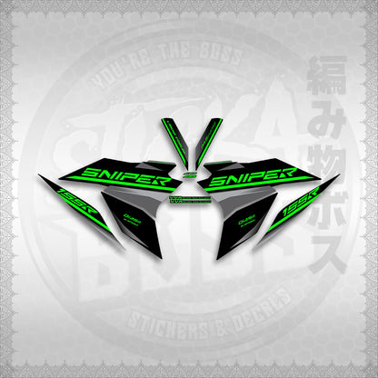 STICKER DECALS for SNIPER 155 (20PHSTDE) By STICKABOSS (SOFIE LAMINATED WATERPROOF)