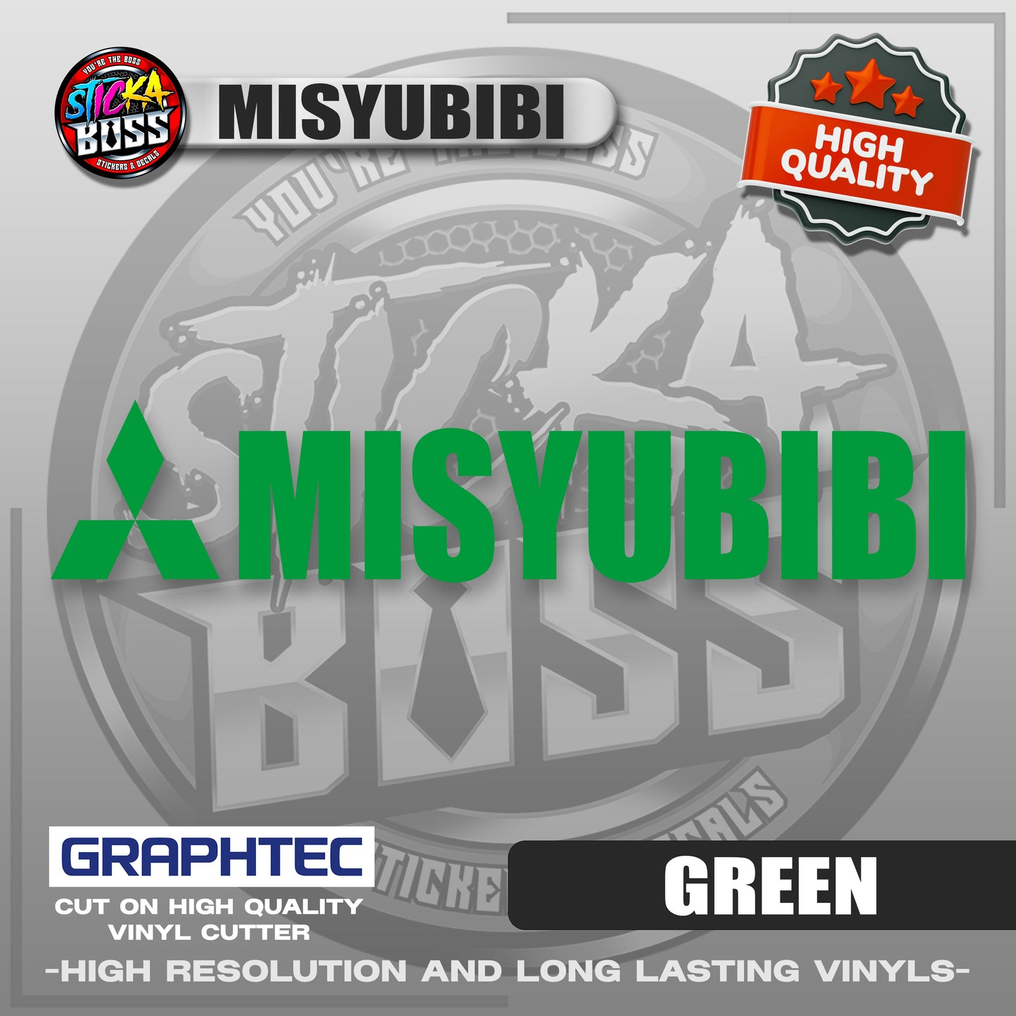 MISYUBIBI | VINYL WATERPROOF CUT-OUT STICKER DECALS【Stickaboss】