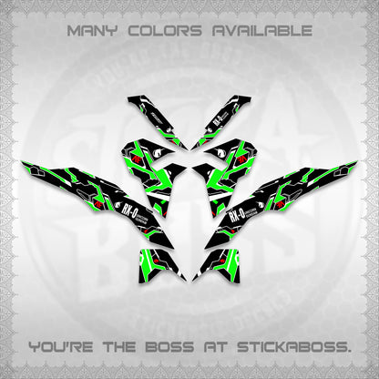 CLICK V3 VARIO DECALS (UNICORN GUNDAM DESIGN) STICKER DECALS By STICKABOSS