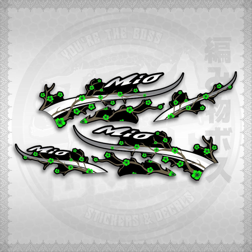 STICKER DECALS for MIO SPORTY (MSPSAXFL) By STICKABOSS (SOFIE LAMINATED WATERPROOF)