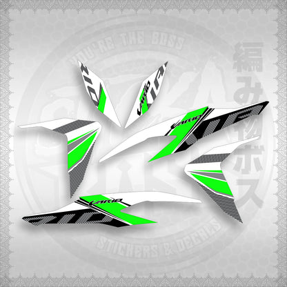 STICKER DECALS for CLICK V2 (CV2VA20MAFOWH) By STICKABOSS (SOFIE LAMINATED WATERPROOF)