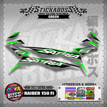 SUZUKI RAIDER 150 Fi STOCK DECAL (NEW 2022 SATRIA DOHC)【WITH FREEBIES】