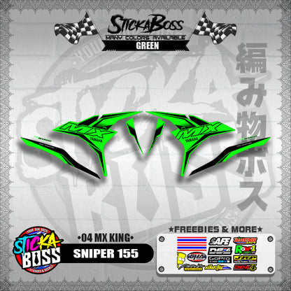 SNIPER 155 DECALS ( 04 MX KING )【WITH FREEBIES】