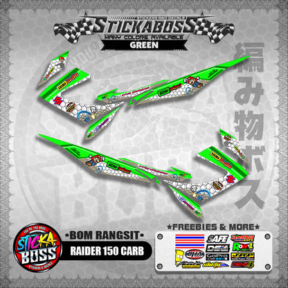 RAIDER 150 CARB INDO DECALS ( BOM RANGSIT )【WITH FREEBIES】