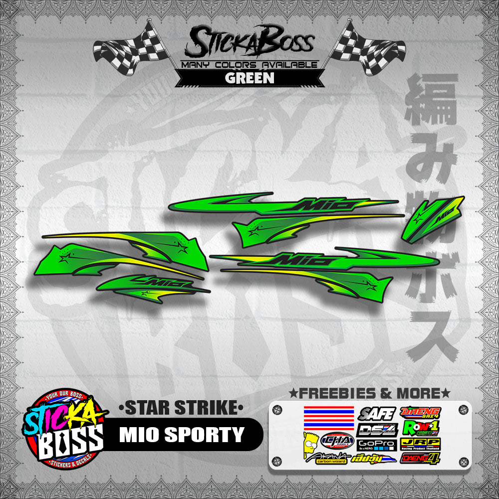 MIO SPORTY DECALS ( STAR STRIKE )【WITH FREEBIES】