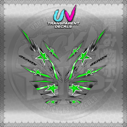 【PREMIUM UV PRINT】TRANSPARENT AEROX V3 ALPHA TURBO INDO (AV3LESTSE)【WITH FREEBIES】