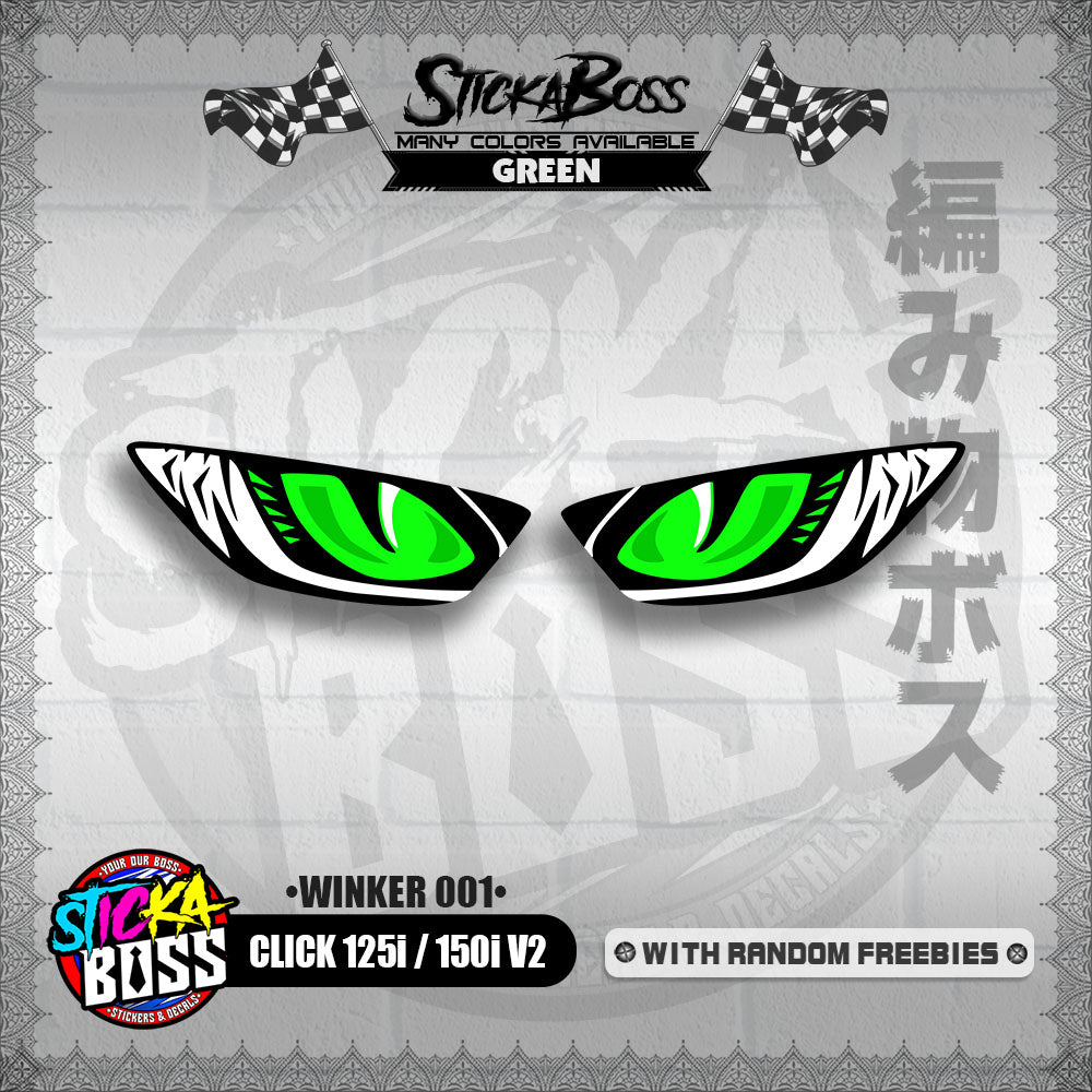 CLICK 125i / 150i V2 (WINKER 001) TRANSPARENT【WITH FREEBIES】