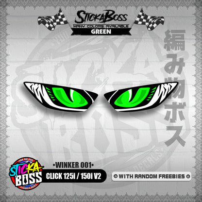 CLICK 125i / 150i V2 (WINKER 001) TRANSPARENT【WITH FREEBIES】