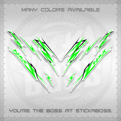 NMAX V2 FOR WHITE DECALS (2024 NM A8 STYLE) STICKER DECALS By STICKABOSS