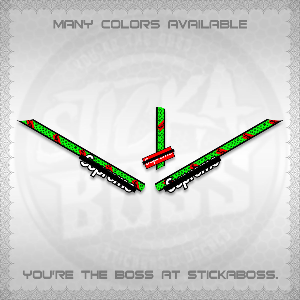 GIORNO 125 DECALS (2026 LUXSUP LV DESIGN) STICKER DECALS BY STICKABOSS