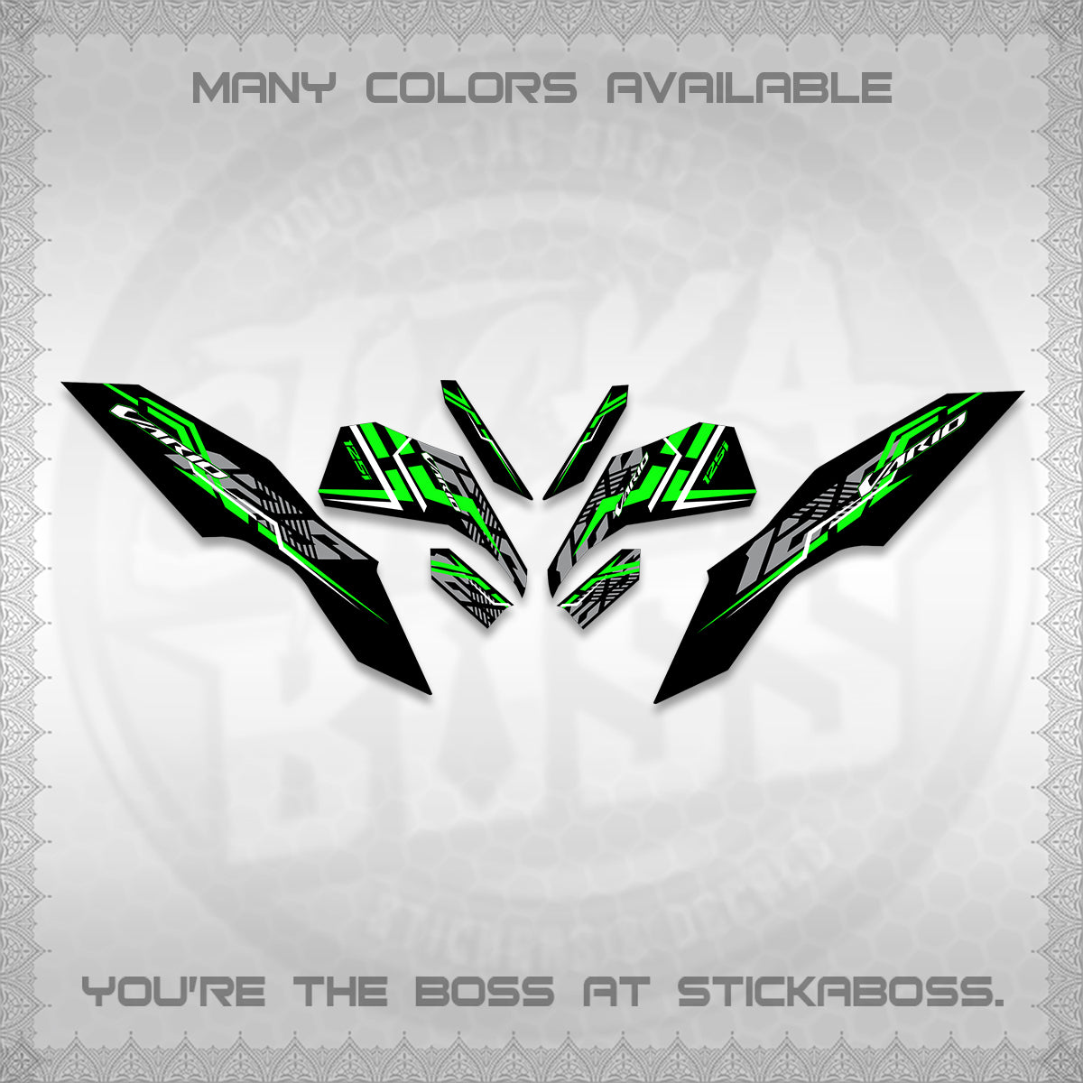 CLICK 125 V3 VARIO DECALS (2024 STRIPING MINIMALIST 001) STICKER DECALS By STICKABOSS (Copy) (Copy)