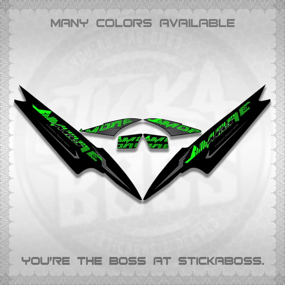 MIO SPORTY/SMILE  DECALS (2026 NEW AMORE DESIGN)STICKER DECALS By STICKABOSS