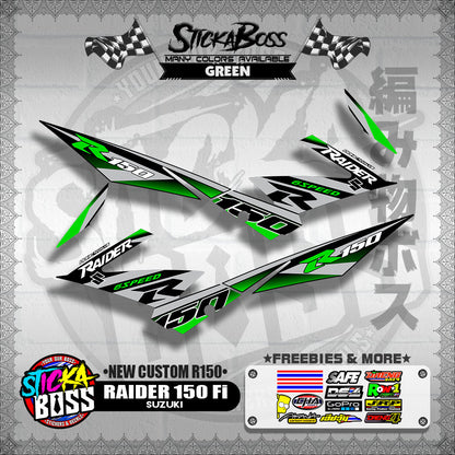 RAIDER 150 Fi DECALS ( NEW CUSTOM R150 )【WITH FREEBIES】