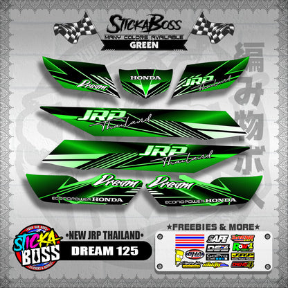 DREAM 125 DECALS ( NEW JRP THAILAND )【WITH FREEBIES】