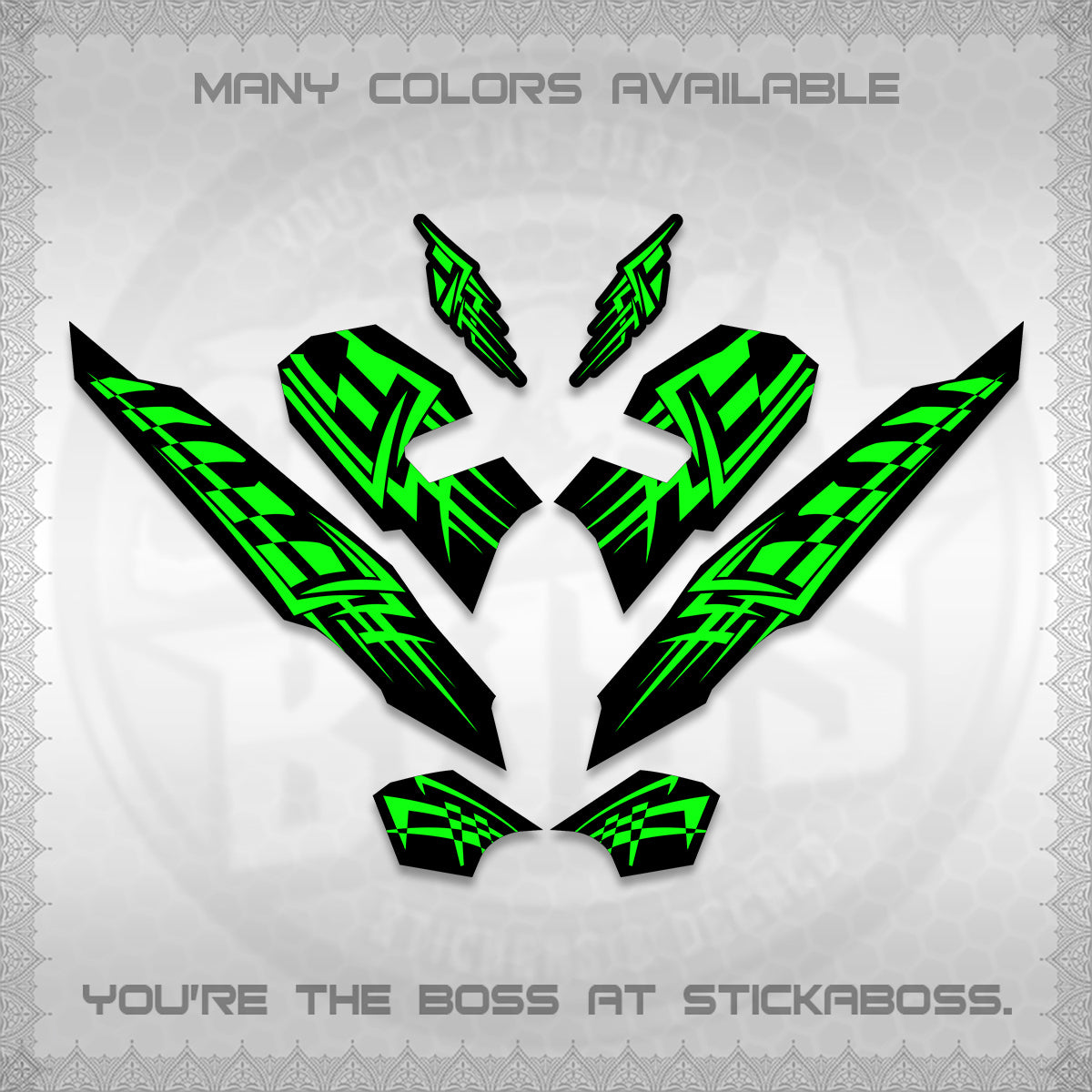 CLICK 125 V3 VARIO INDO-MALAY DECALS (2026 TRIBAL LINES DESIGN) STICKER DECALS By STICKABOSS