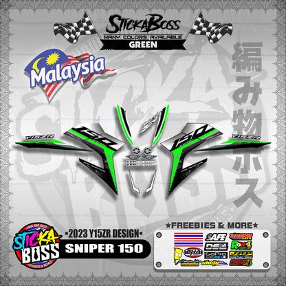 SNIPER 150 DECALS ( 2023 Y15ZR DESIGN )【WITH FREEBIES】