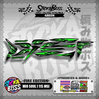 MIO SOUL I 115 MSI DECALS ( FIRE EDITION )【WITH FREEBIES】