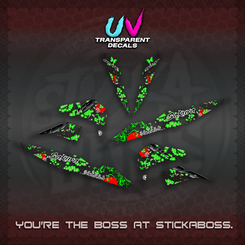 BEAT V2 UV TRANSPARENT INDO DECALS (2026 SAKURA NEW STYLE)STICKER DECALS By STICKABOSS