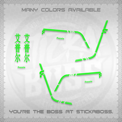 FAZZIO DECALS (2026 JAPAN LINES) STICKER KITS BY STICKABOSS