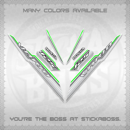 CLICK 125 V3 INDO FOR WHITE DECALS (2024 SV 07-A2 STYLE) STICKER KITS By STICKABOSS