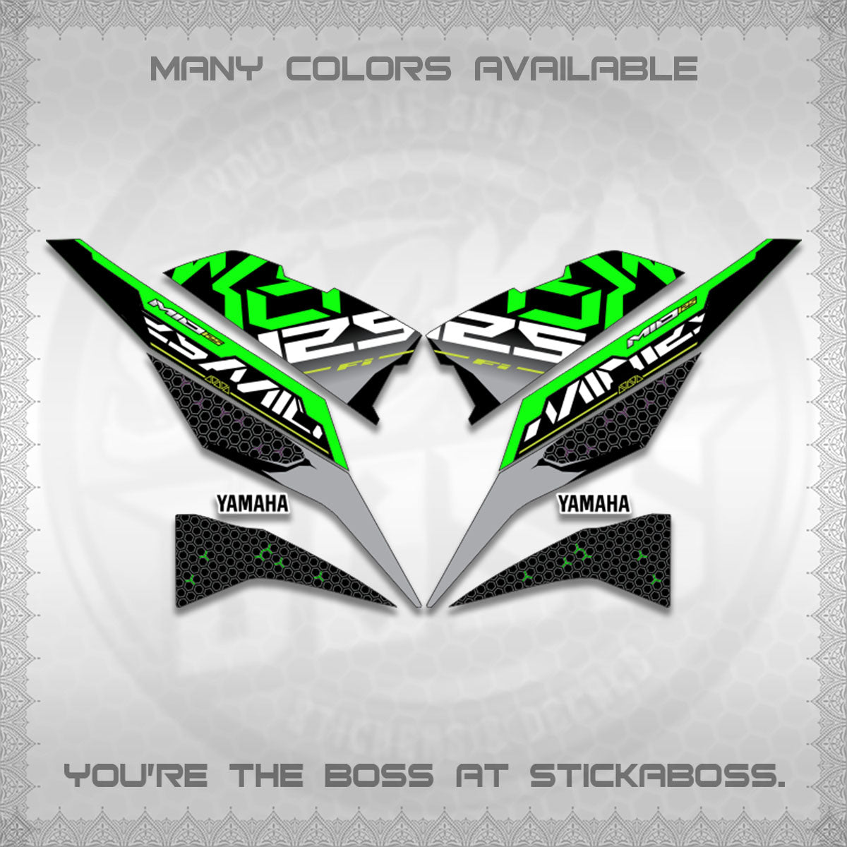 MIO I 125 M3 INDO-MALAY DECALS (DI ACARA DESIGN)STICKER DECALS By STICKABOSS