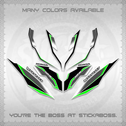 CLICK 125 V3 VARIO DECALS (2026 INDO HONEYCOMB DESIGN) STICKER DECALS By STICKABOSS (Copy)