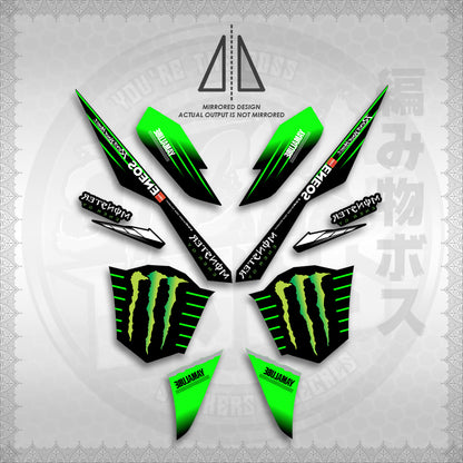 STICKER DECALS for AEROX V3 ALPHA TURBO INDO (AV3MOED01) By STICKABOSS (SOFIE LAMINATED WATERPROOF)