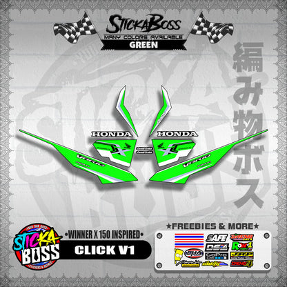 CLICK V1 DECALS ( WINNER X 150 INSPIRED )【WITH FREEBIES】