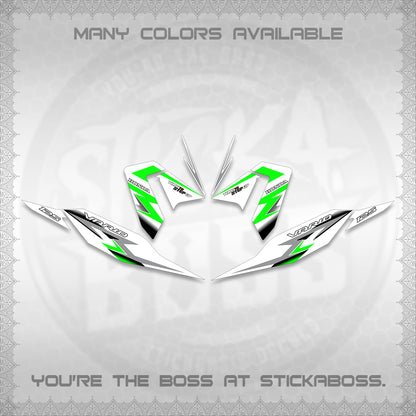 CLICK 125 V4 VARIO FOR WHITE DECALS (2026 VR0006 DESIGN) STICKER KITS BY STICKABOSS