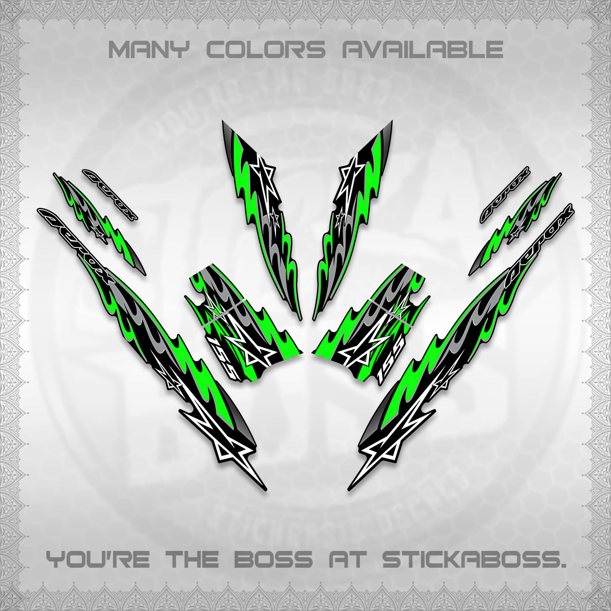 AEROX V2 INDO DECALS (2026 STAR 0001 MOTIF) STICKER KITS By STICKABOSS