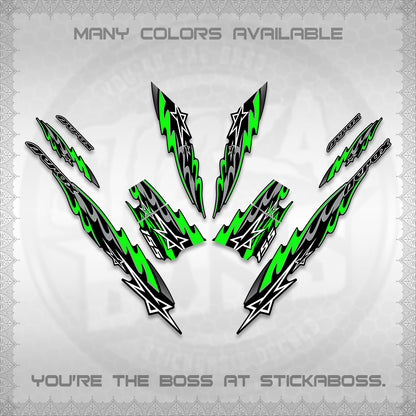 AEROX V2 INDO DECALS (2026 STAR 0001 MOTIF) STICKER KITS By STICKABOSS