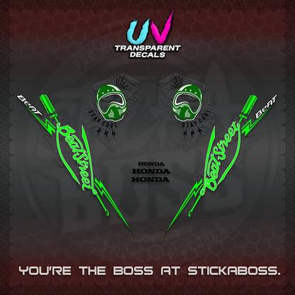BEAT FI V2 UV TRANSPARENT DECALS (2026 BEATSTREET DESIGN) STICKER KITS BY STICKABOSS