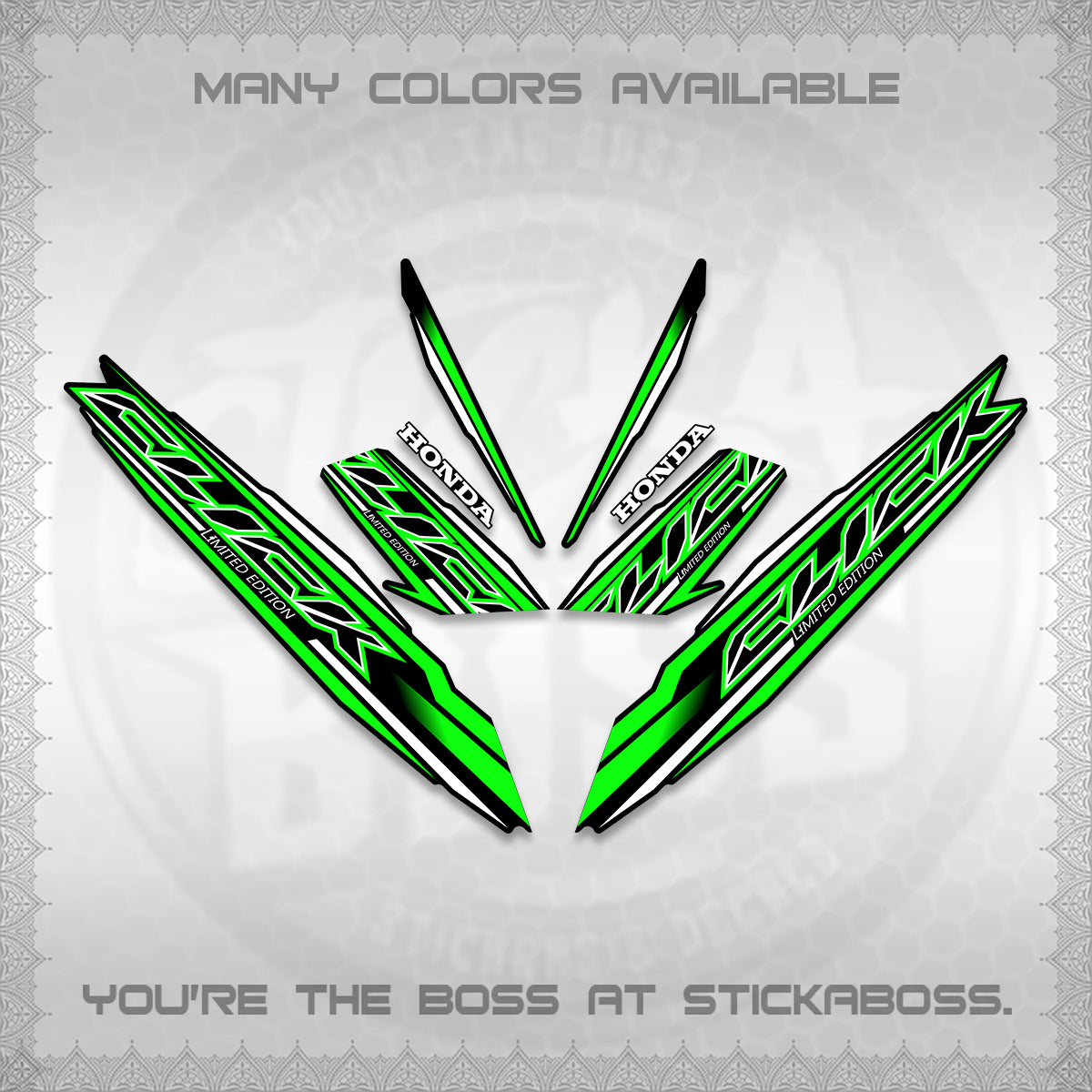 CLICK 125 V3 INDO DECALS (2024 SV 13-A2 STYLE) STICKER KITS By STICKABOSS