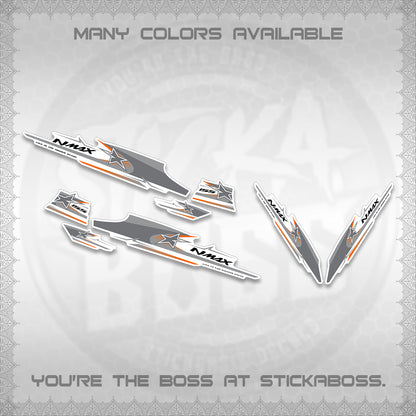 NMAX V1 FOR WHITE THAI-INDO DECALS (THMI 02 DESIGN)STICKER DECALS By STICKABOSS