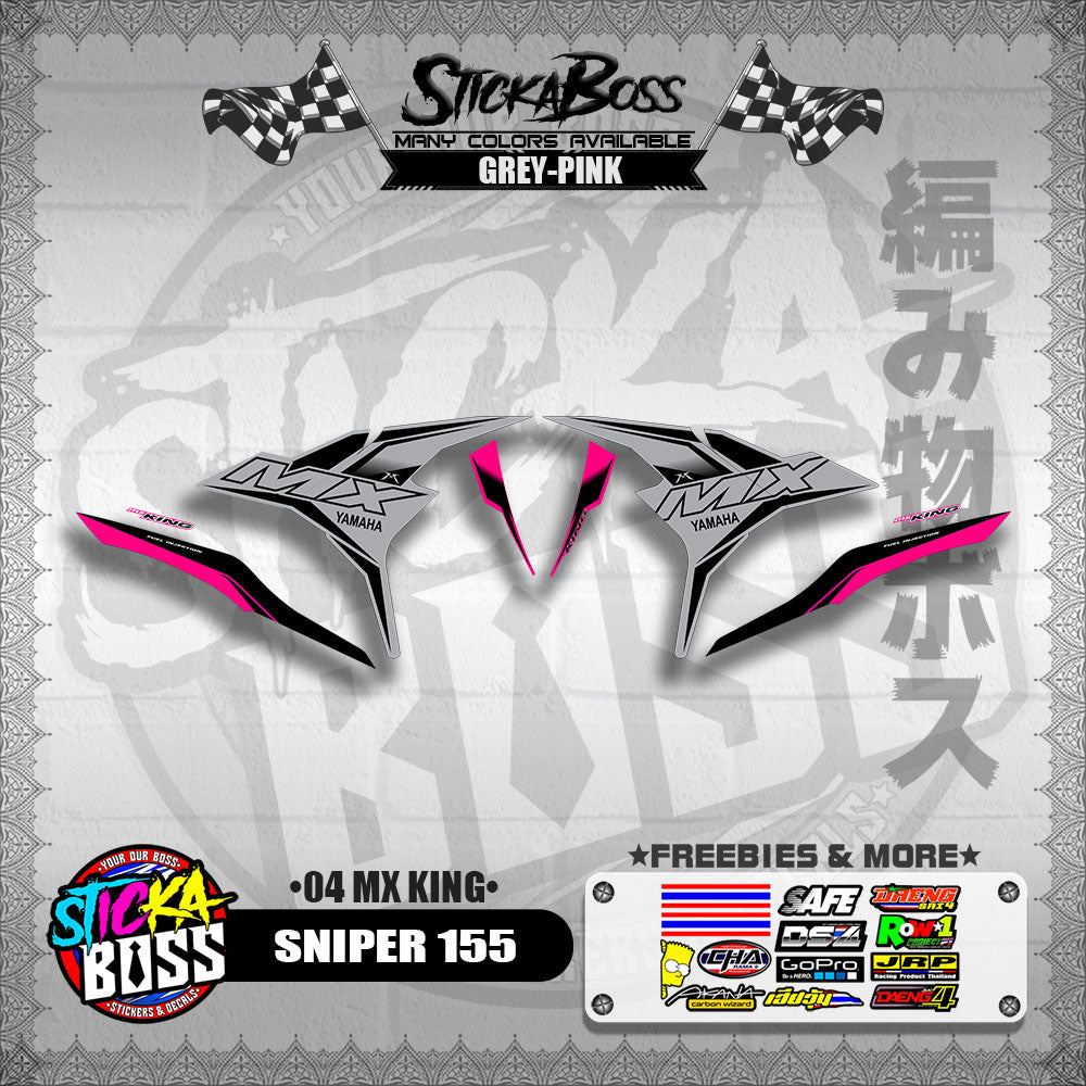 SNIPER 155 DECALS ( 04 MX KING )【WITH FREEBIES】