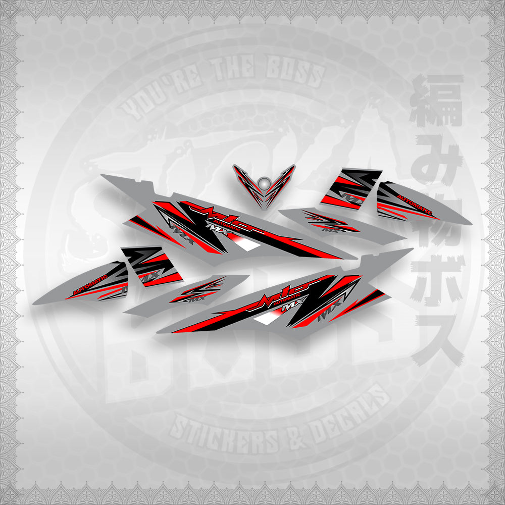 STICKER DECALS for MIO SOUL I (MSISTCA) By STICKABOSS (SOFIE LAMINATED WATERPROOF)