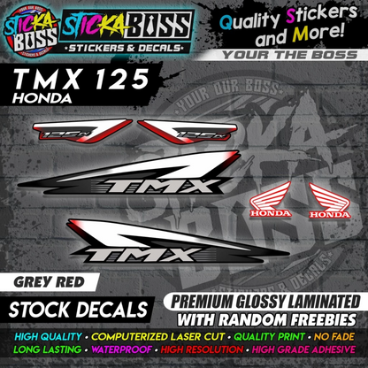 Honda TMX 125 Alpha (Stock Decals)【PREMIUM GLOSSY LAMINATED】