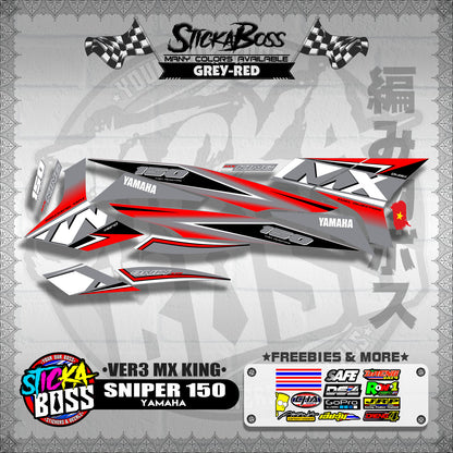 SNIPER 150 DECALS ( VER3 MX KING )【WITH FREEBIES】