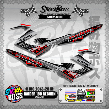 RAIDER 150 REBORN STOCK DECALS ( R150 2013 - 2015 )【WITH FREEBIES】